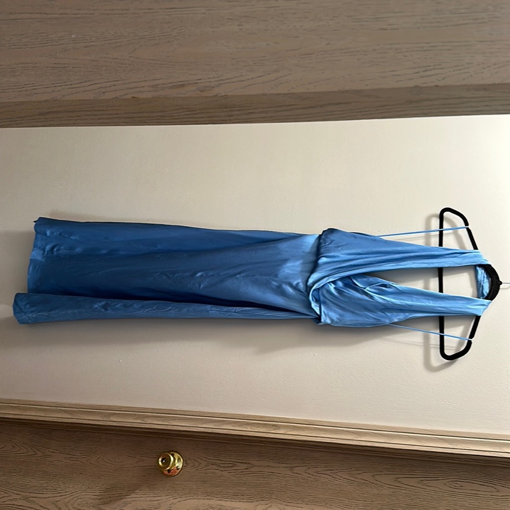 Robin egg blue Zara formal dress